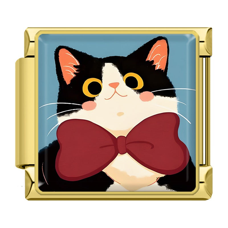 Bow tie on cat
