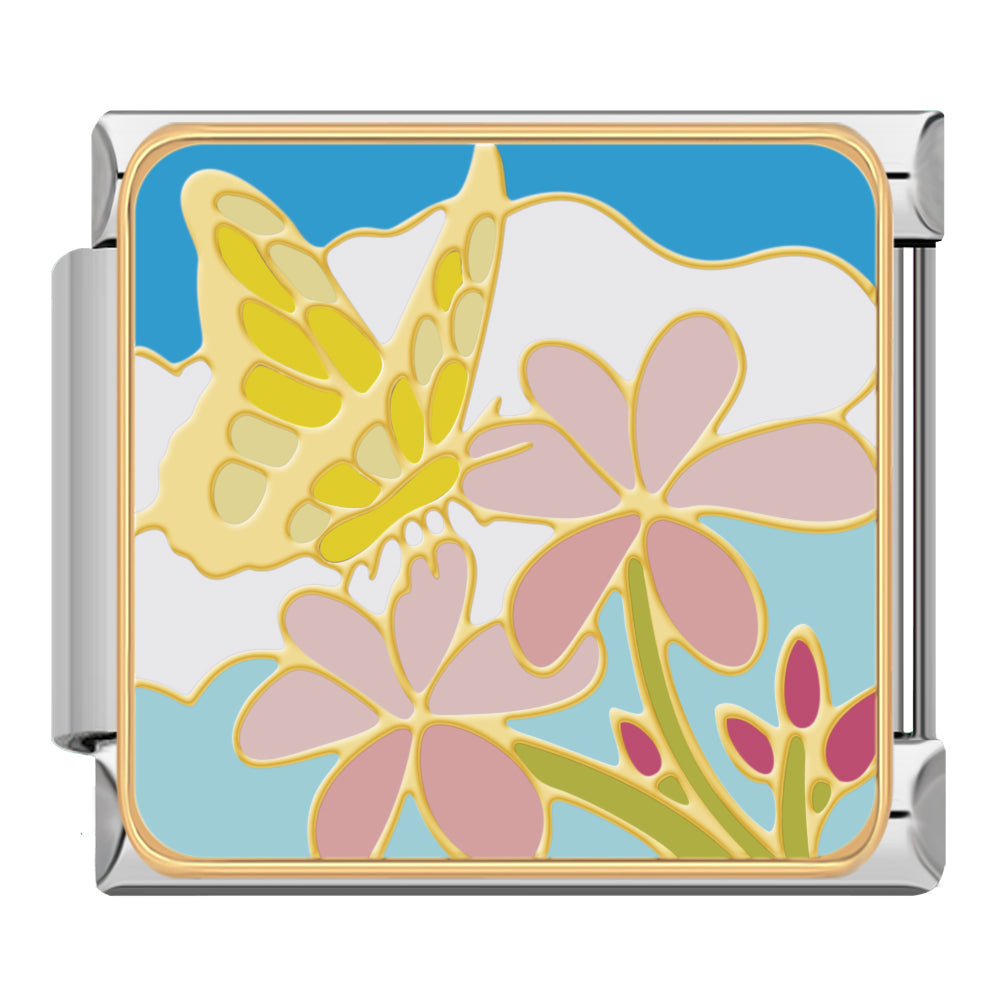 Butterfly and Flowers