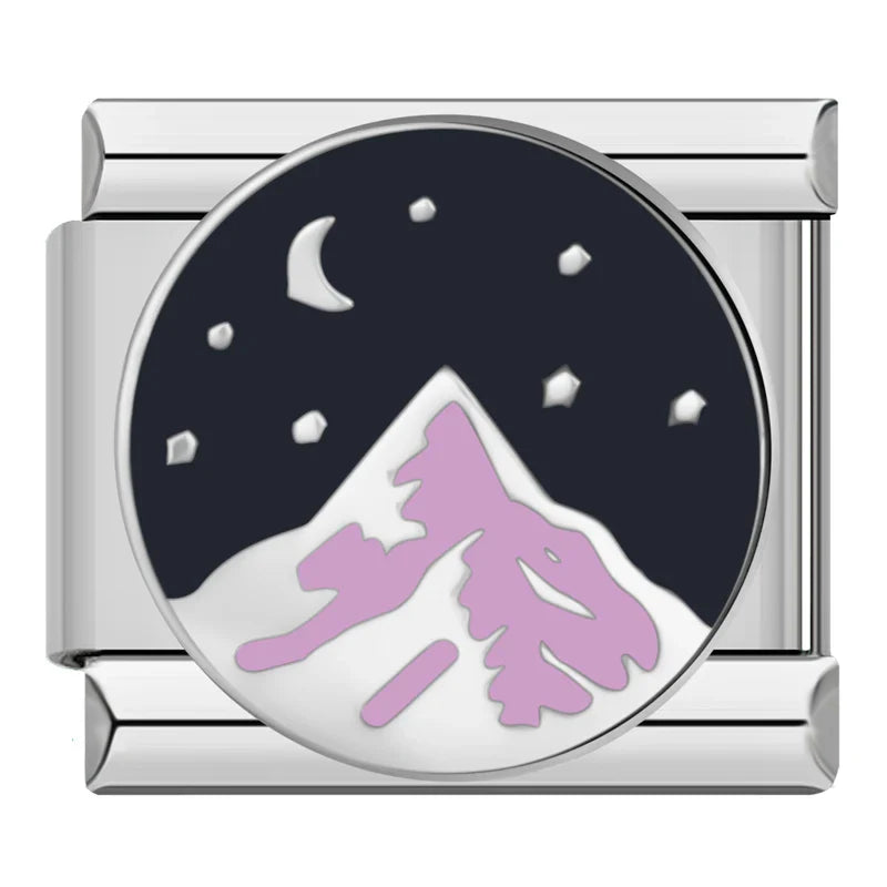 Mountain under the stars