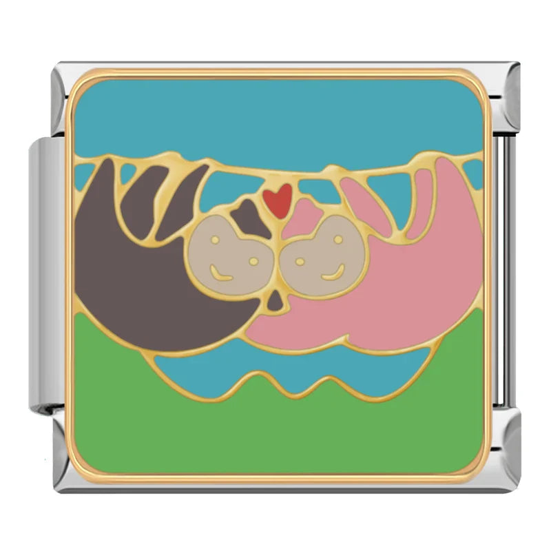 Sloths in love - MyItalianBracelet