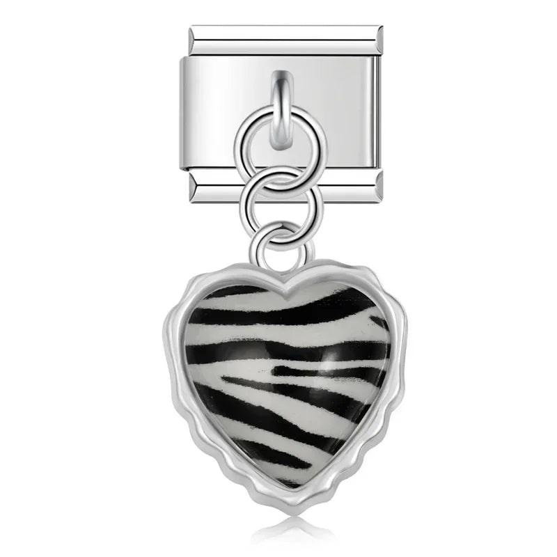 Zebra print heart