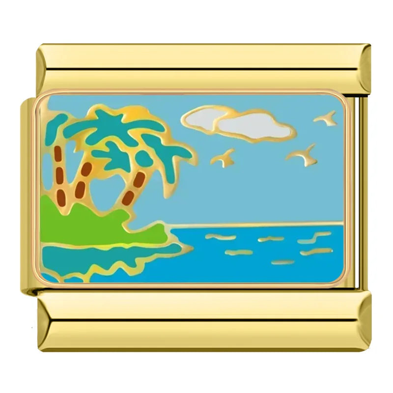 Palmtrees at the beach