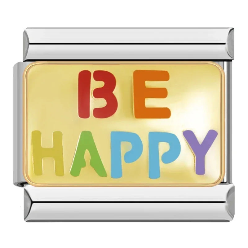 Be happy - MyItalianBracelet
