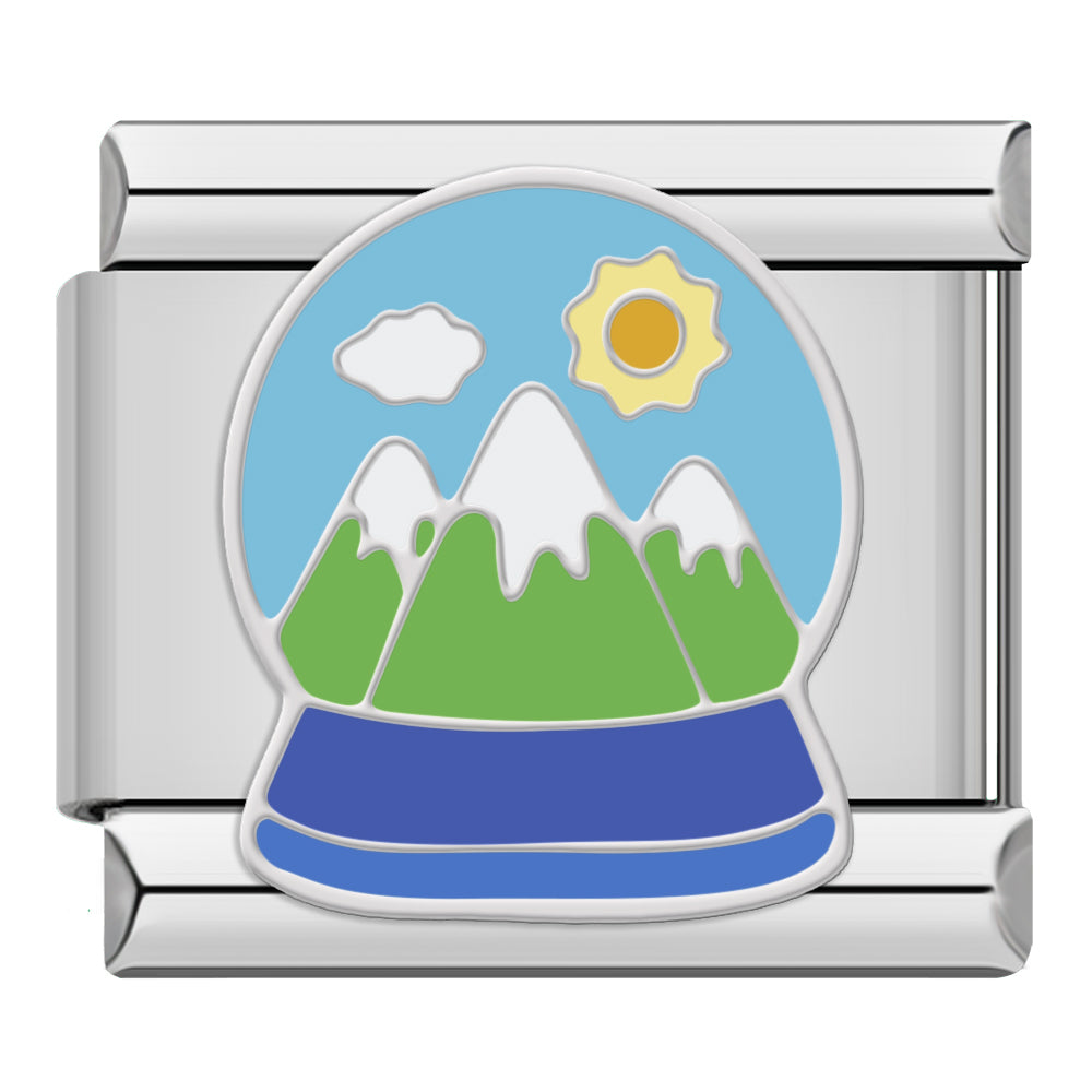 Mountains in globe