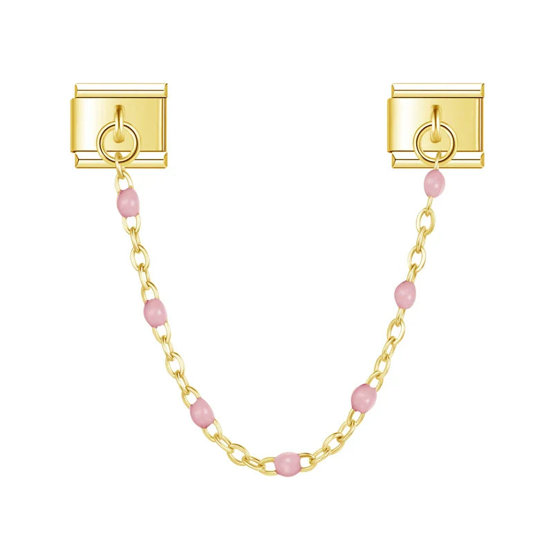 Linked Pink Beads