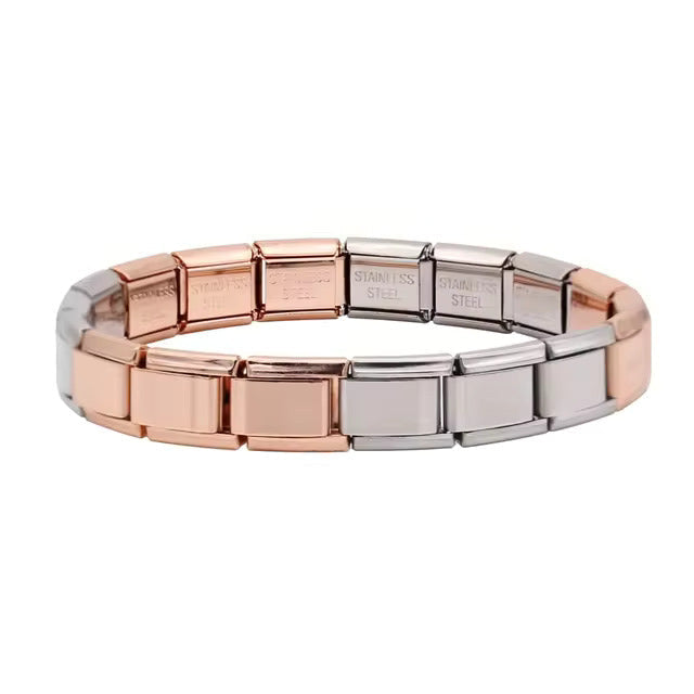 Rose-Silver - MyItalianBracelet