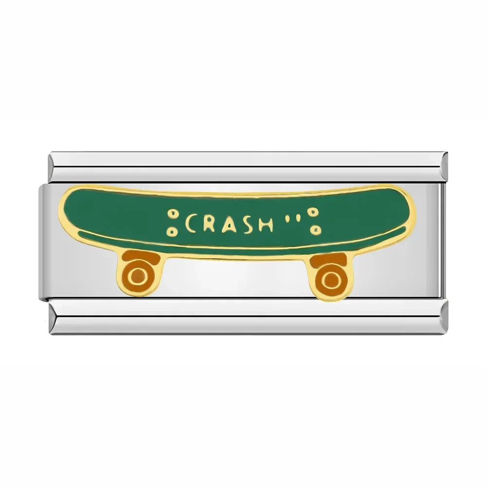 Skateboard crash
