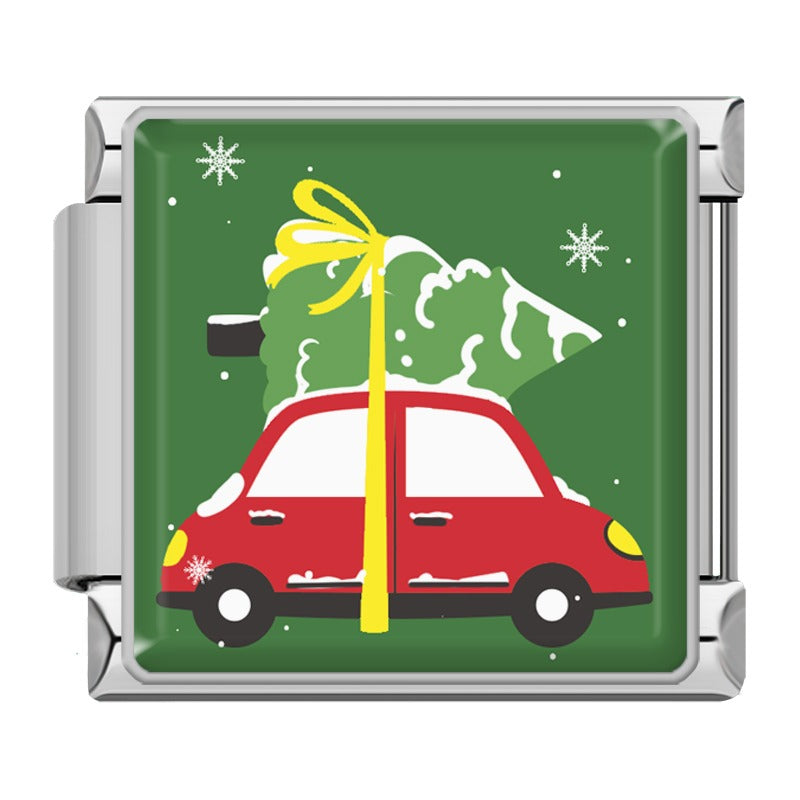 Christmas tree on car