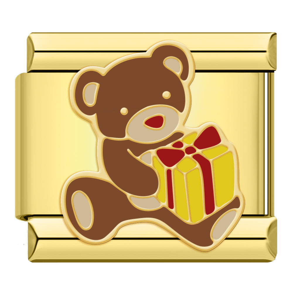 Teddy bear with present
