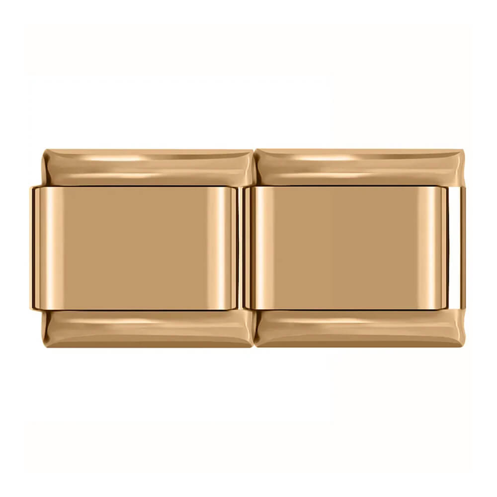 Two plain rose gold