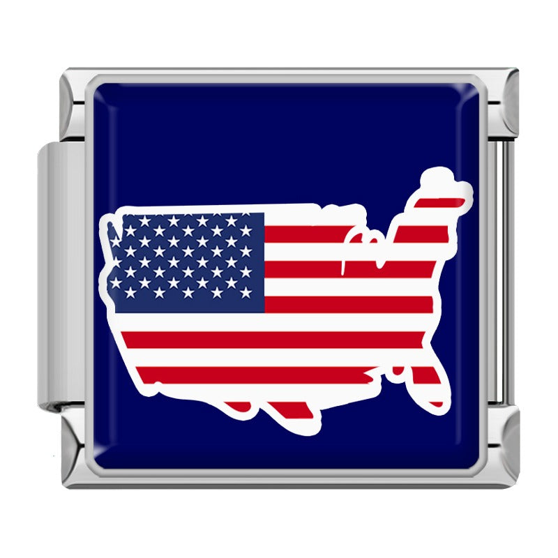 USA Map Flag