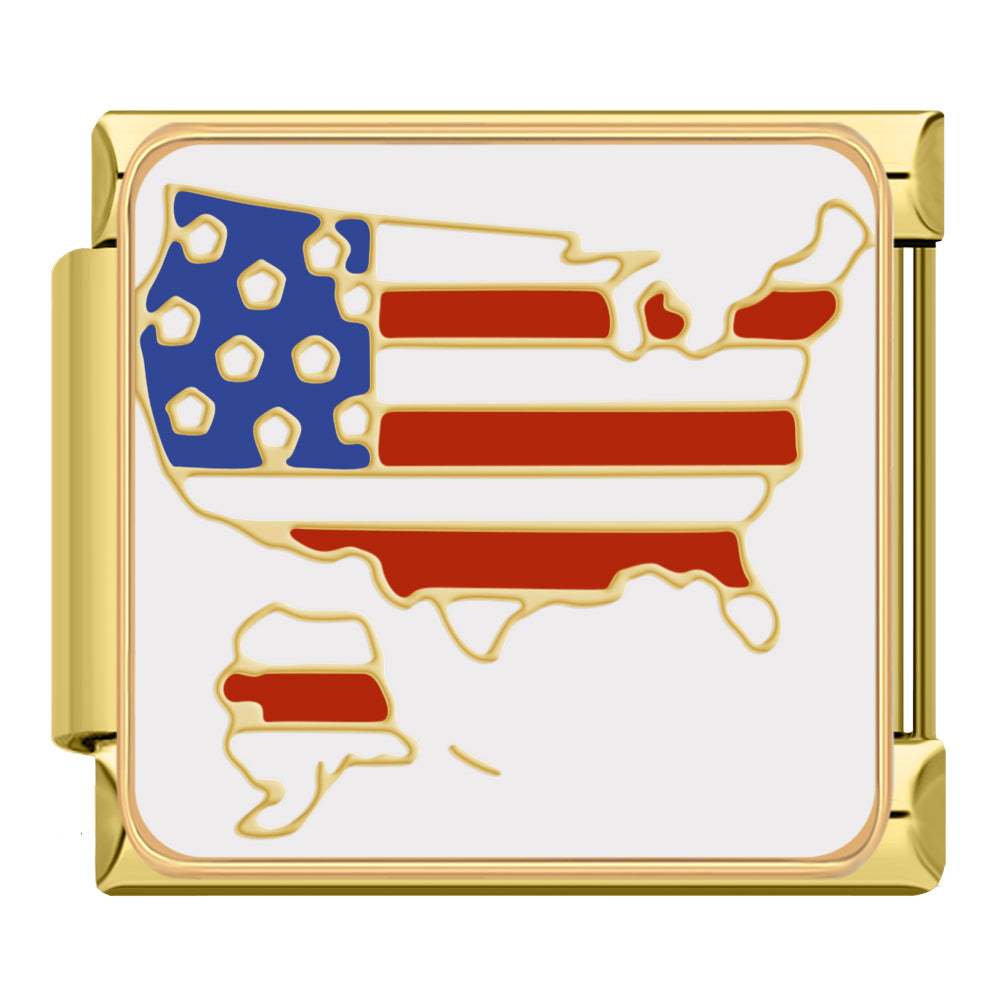 United States map flag