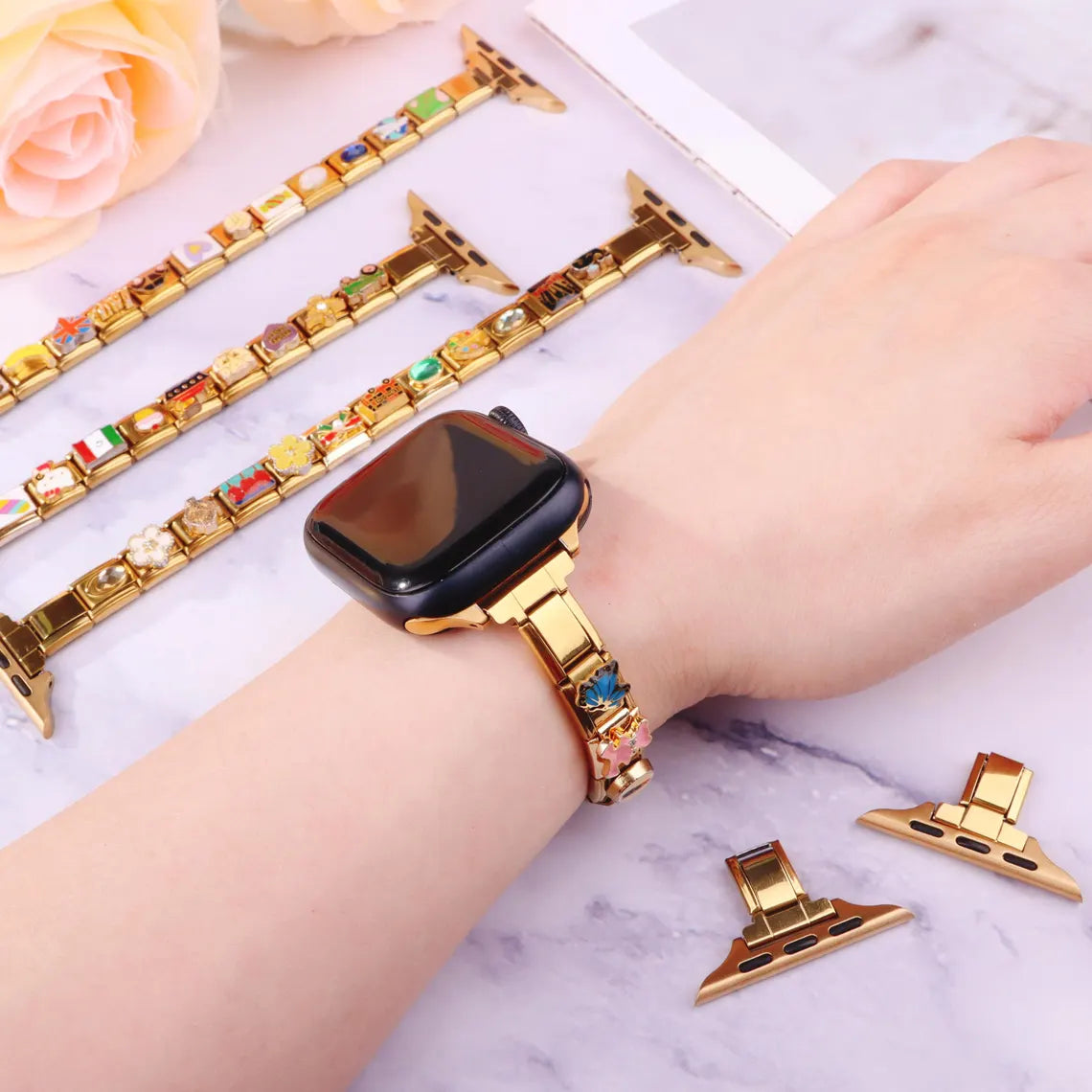 Apple watch bracelet gold