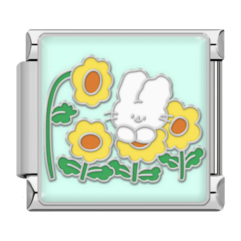 Bunny & Sunflowers