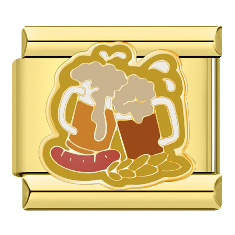 Cheers with a beer
