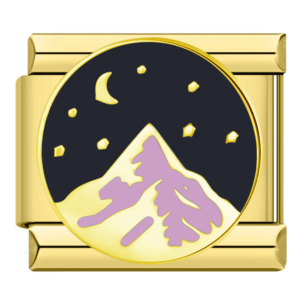 Mountain under the stars