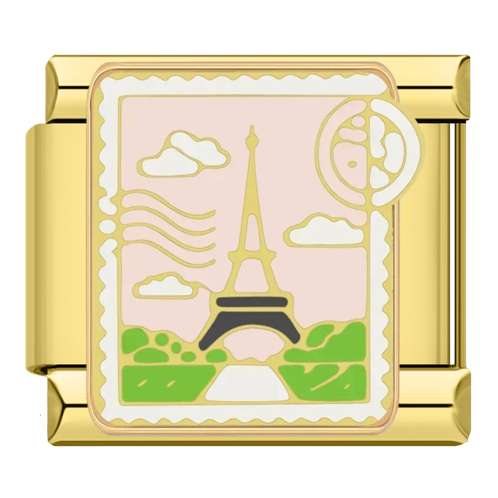 Eiffel tower Paris stamp