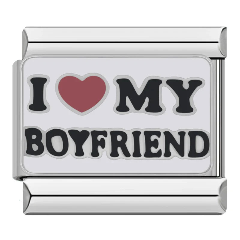 I love my boyfriend - MyItalianBracelet