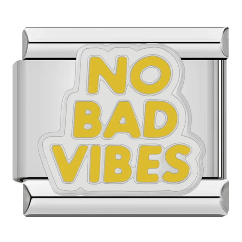 No bad vibes - MyItalianBracelet