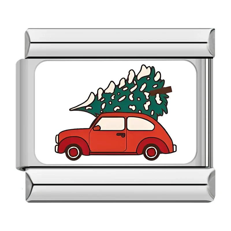 Christmas tree on car