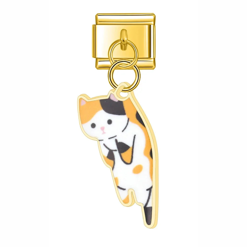 Hanging cat - MyItalianBracelet