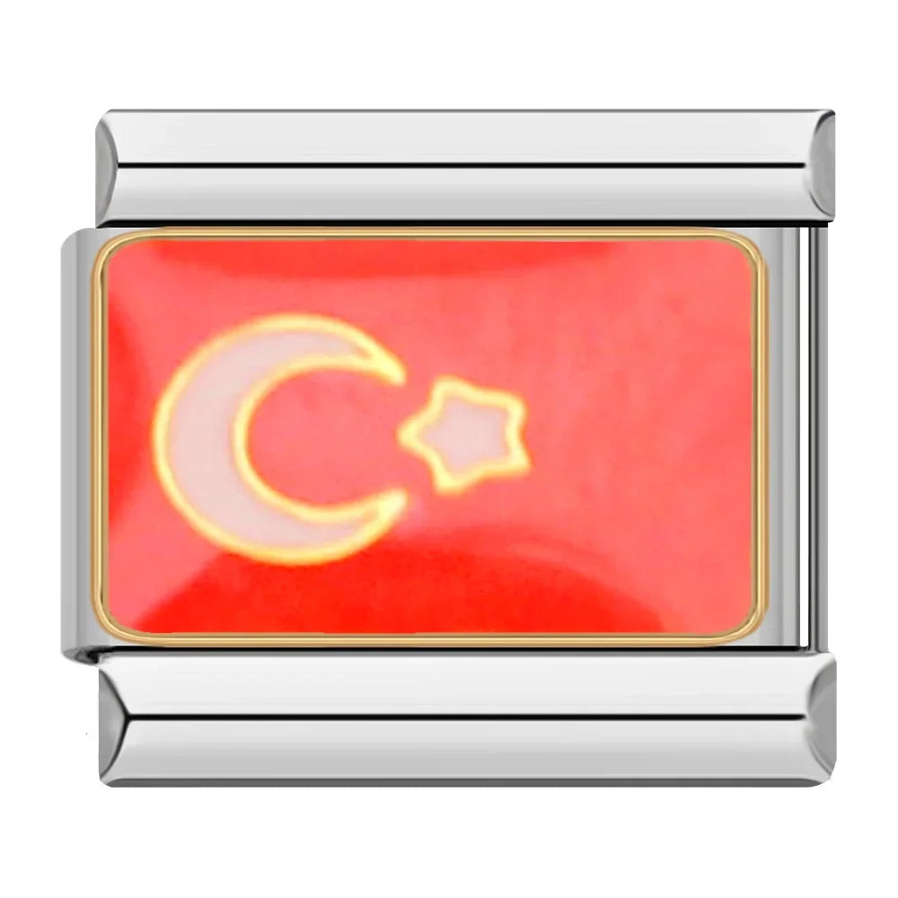 Turkish flag - MyItalianBracelet