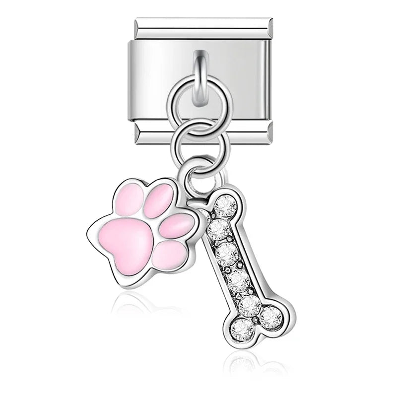 Paw print and dog bone