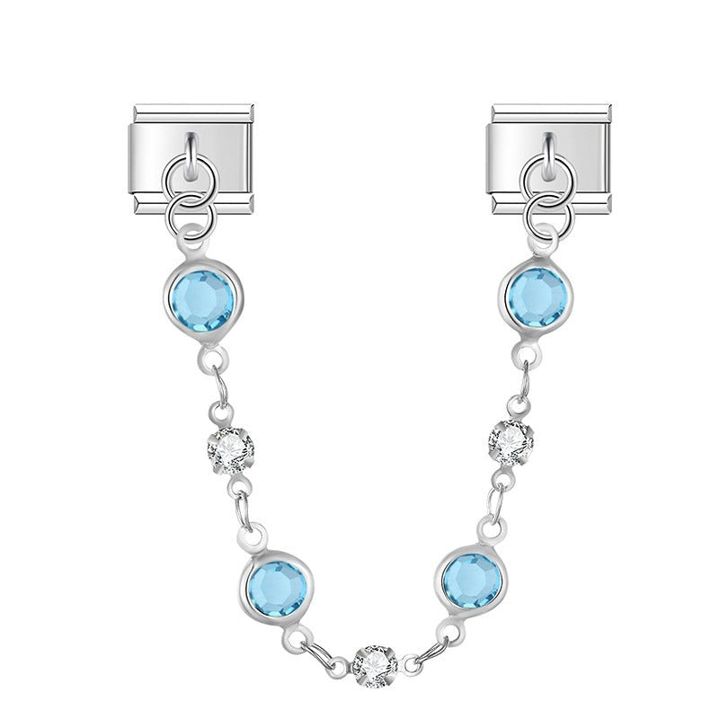 Linked blue stones
