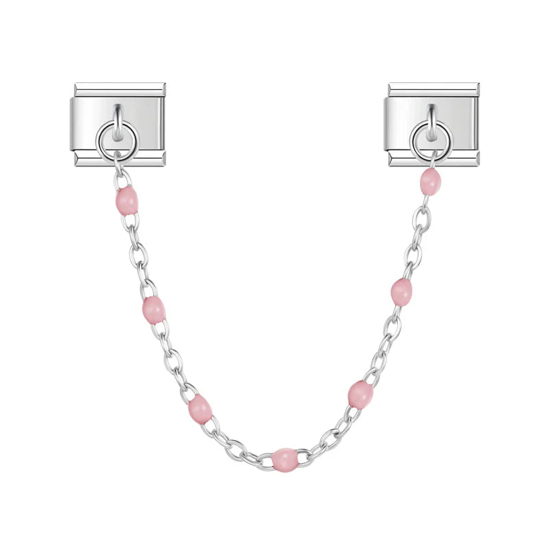 Linked Pink Beads