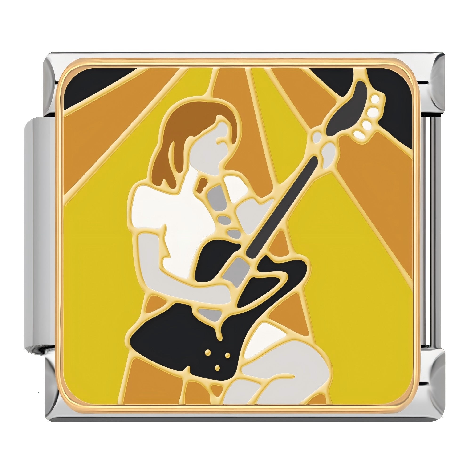 Playing guitar