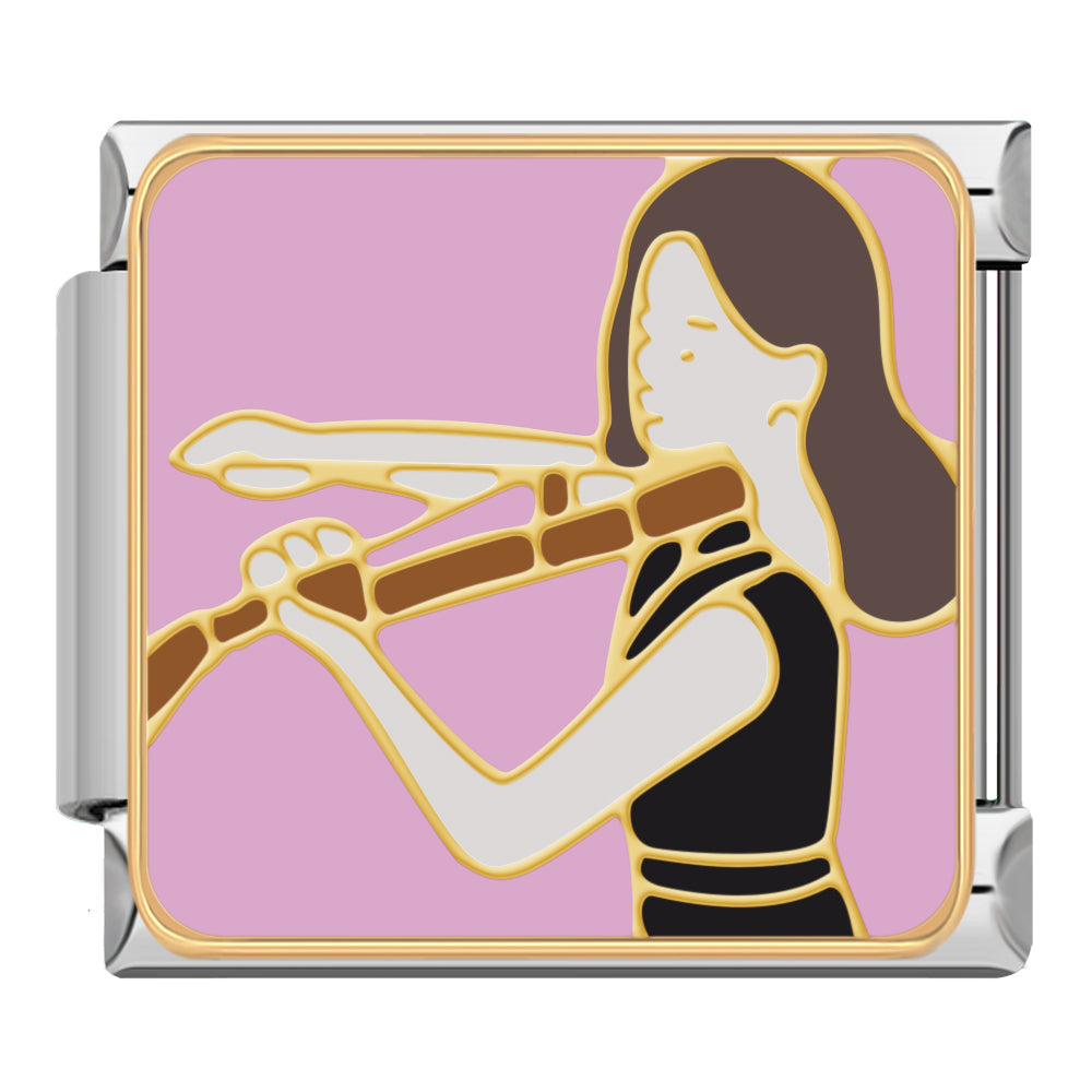 Playing violin