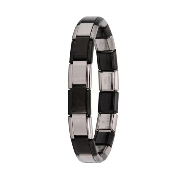 Black-Silver - MyItalianBracelet