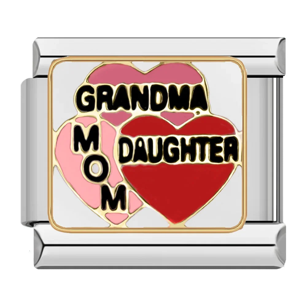 Grandma mom daughter - MyItalianBracelet