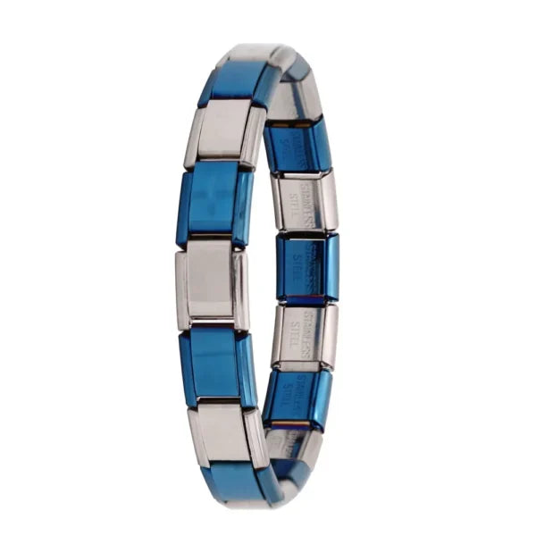 Blue-Silver - MyItalianBracelet