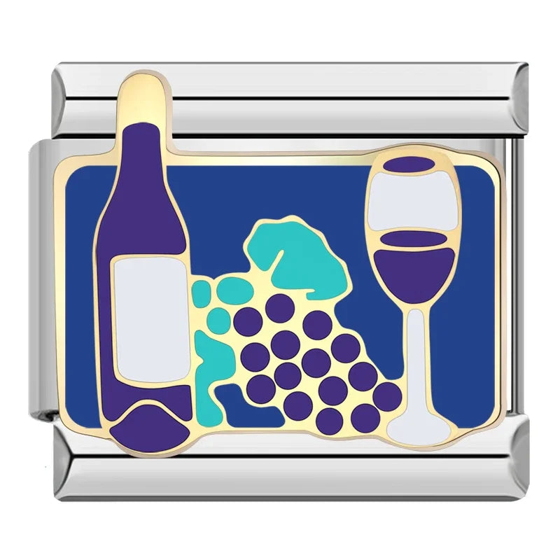 WIne and grapes - MyItalianBracelet