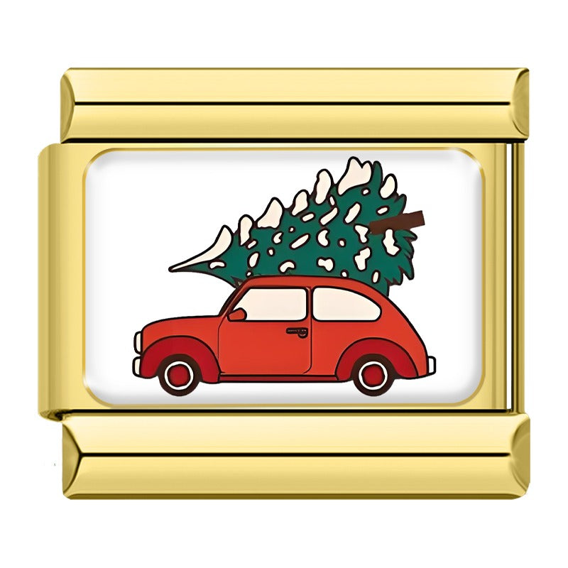 Christmas tree on car