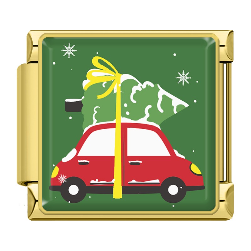 Christmas tree on car