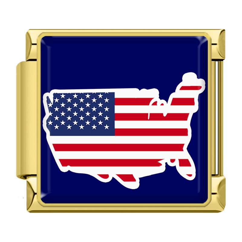 USA Map Flag